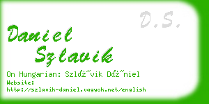 daniel szlavik business card